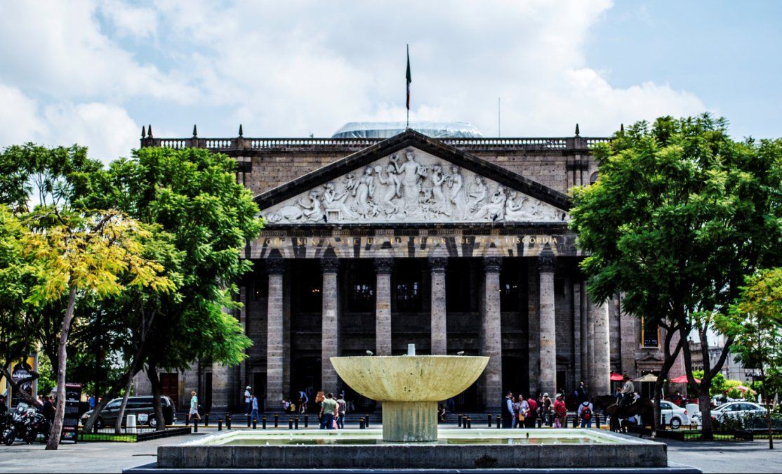 El Teatro Degollado de Jalisco.