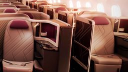 Así serán los nuevos asientos de la cabina Business Premium de Latam Airlines.