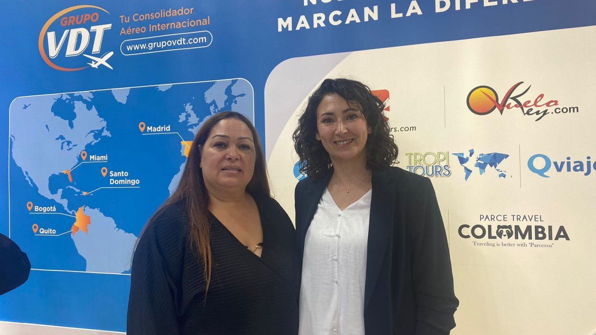 Lilian Núñez, directora, e Irene Alamán, directora general de Grupo VDT, presentes en Fitur 2024. Lilian Núñez, directora, e Irene Alamán, directora general de Grupo VDT, presentes en Fitur 2024.