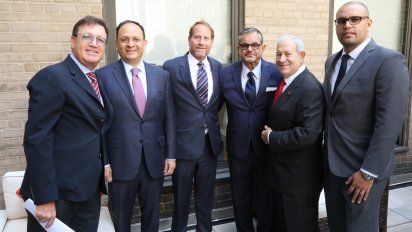 El equipo de VisitMexico USA: Marcos Achar, Jorge Islas, Kent Swig, Al Vitolo, Gary Levi y Carlos González.