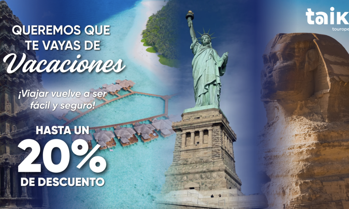 Taiko turoperador lanza sus descuentos especiales para activar la campaña de verano de hasta el 20%.
