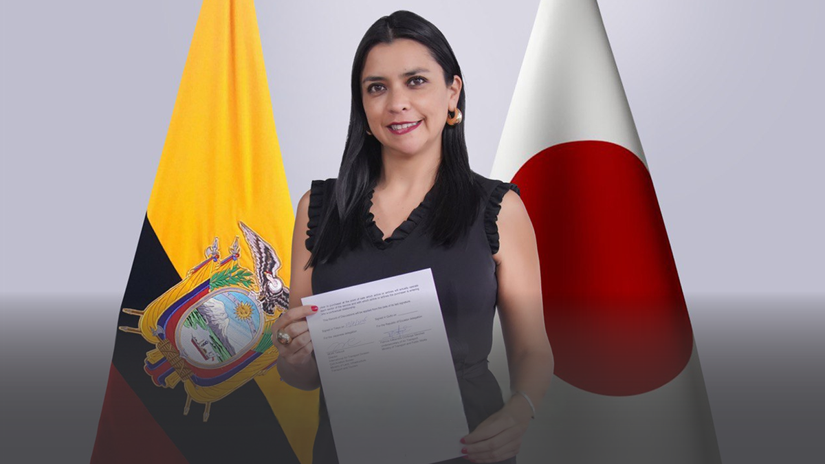 El convenio con Japón fue suscrito por la subsecretaria de Transporte Aéreo Patricia Chiriboga.