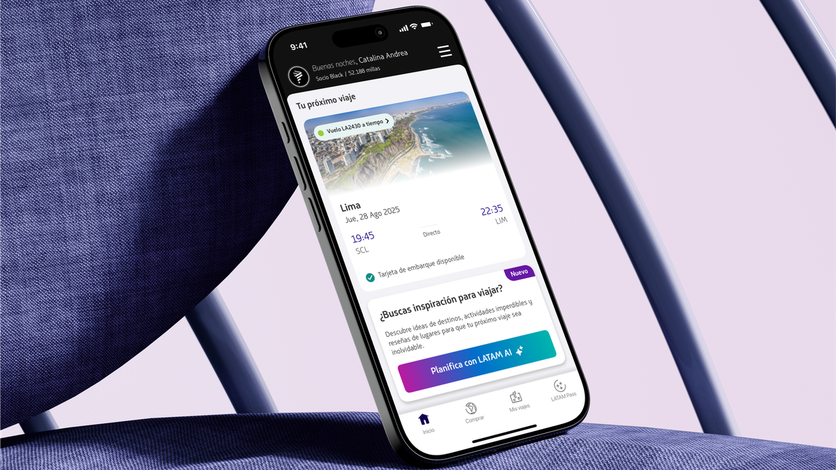Latam apuesta por la inteligencia artificial como parte de la evolución de la experiencia del pasajero.