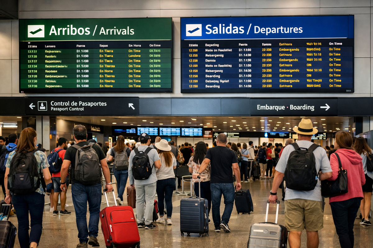 Turismo emisivo y receptivo en 2025: radiografía del movimiento de viajeros, según el Indec.