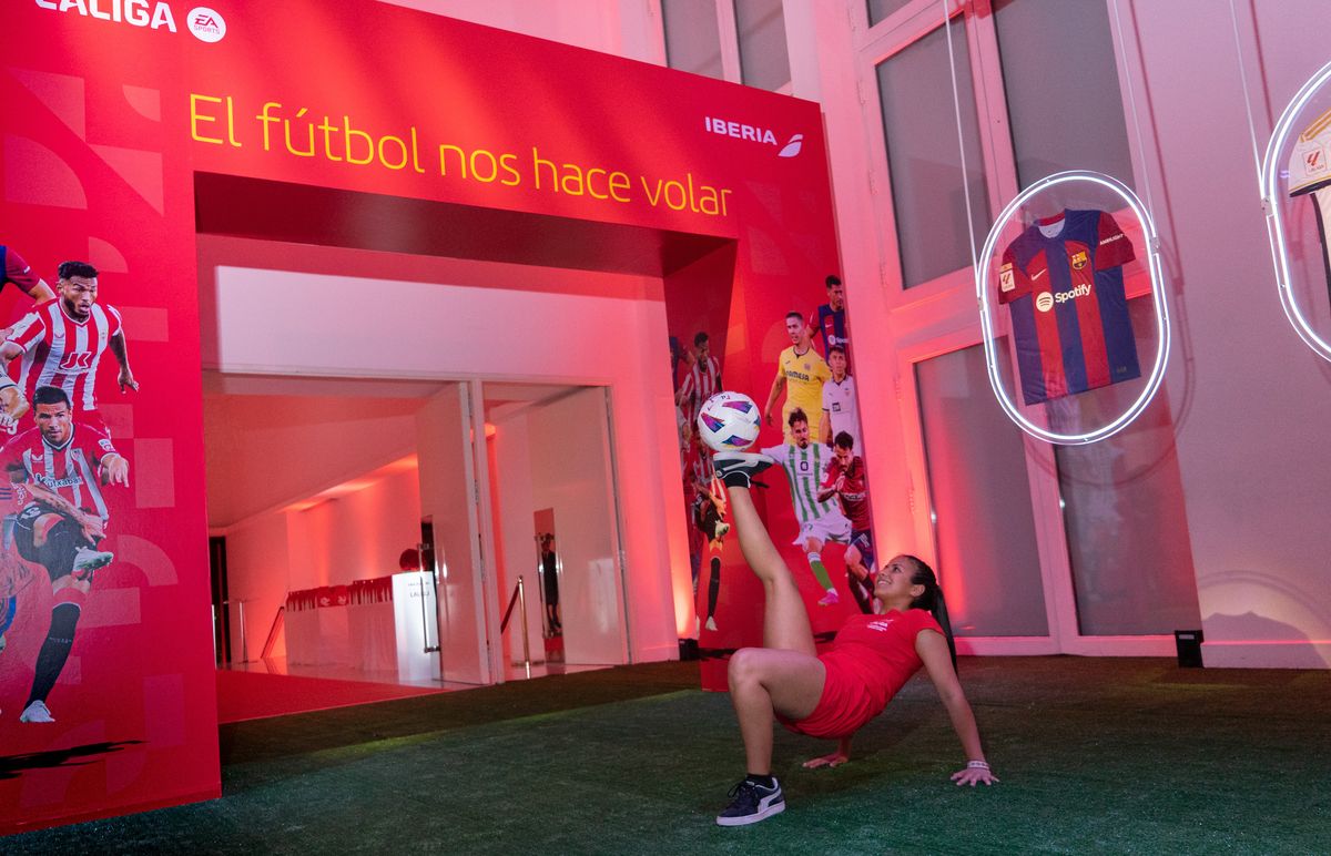 Iberia presentó su alianza con LaLiga en el Faena Arts Center de Puerto Madero.