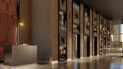 Render del lobby del NH Iquique Pacífico, a inaugurarse en el norte de Chile en agosto venidero.