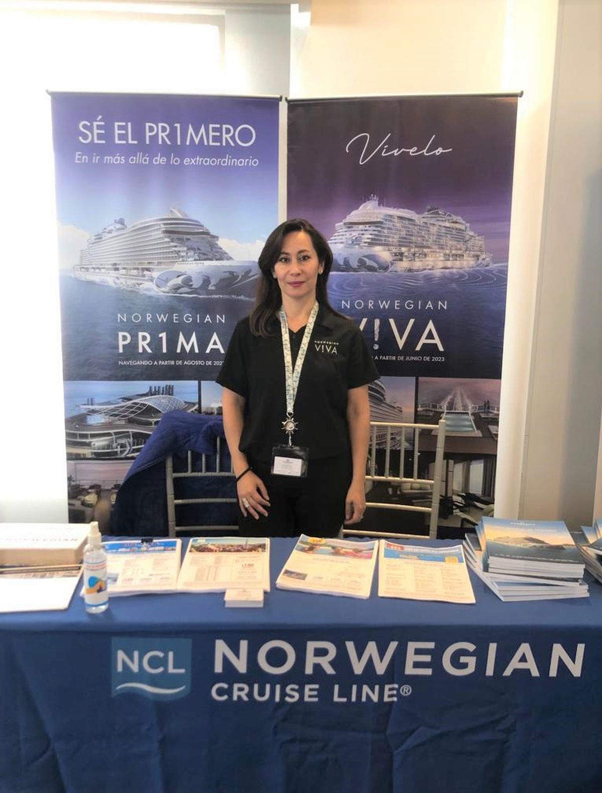 María Elena Cruz, coordinadora de ventas de Repviajes para NCL. - Ladevi Medios y Soluciones María Elena Cruz, coordinadora de ventas de Repviajes para NCL.