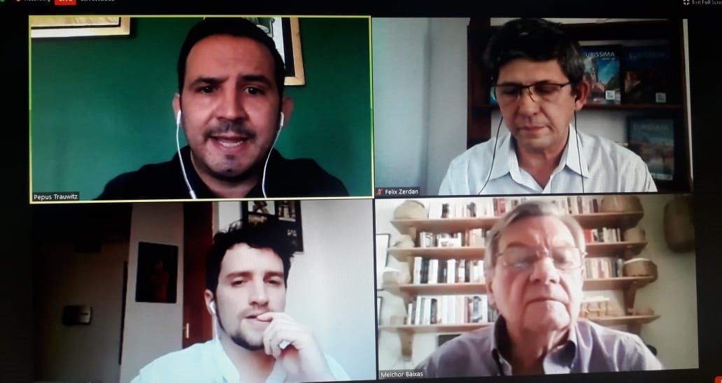 Los participantes en el webinar de Pe-Tra Operadora y TraBax.