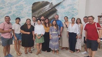 Los profesionales invitados al fam tour en Islas Caimán.