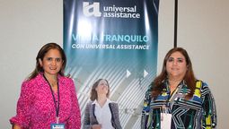 María Pía Correa, gerente general de Universal Assistance, y Mariuxi Correa, gerente de Producto. 