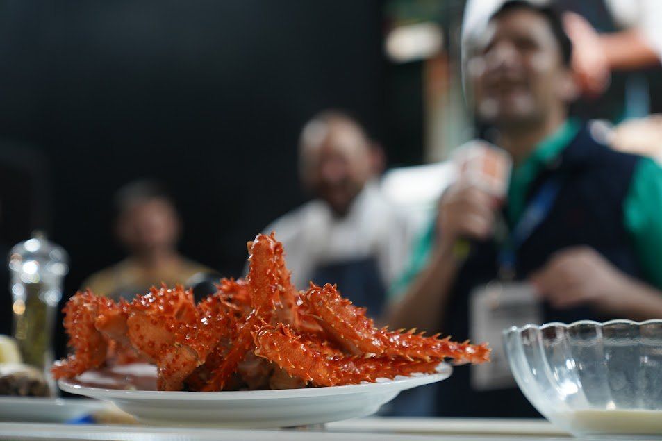 Ahumadero Ushuaia trae a La Rural sus centollas congeladas envasadas al vacío y en conservas. Ahumadero Ushuaia trae a La Rural sus centollas congeladas envasadas al vacío y en conservas.