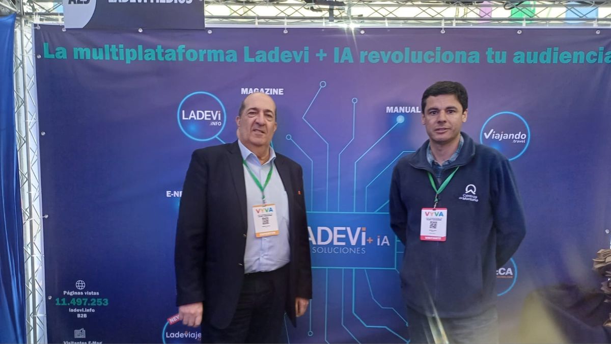 Andrés Azuaga (Ladevi) y Matías López, gerente comercial de Andacor en VyVA 2025. 