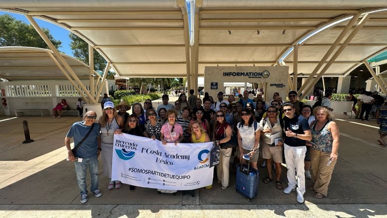 El grupo de agentes de viajes que participó en Costa Academy, organizado por Mercado Cruceros.