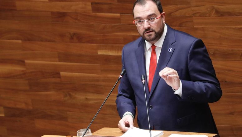 Adrián Barbón, presidente del Principado de Asturias.