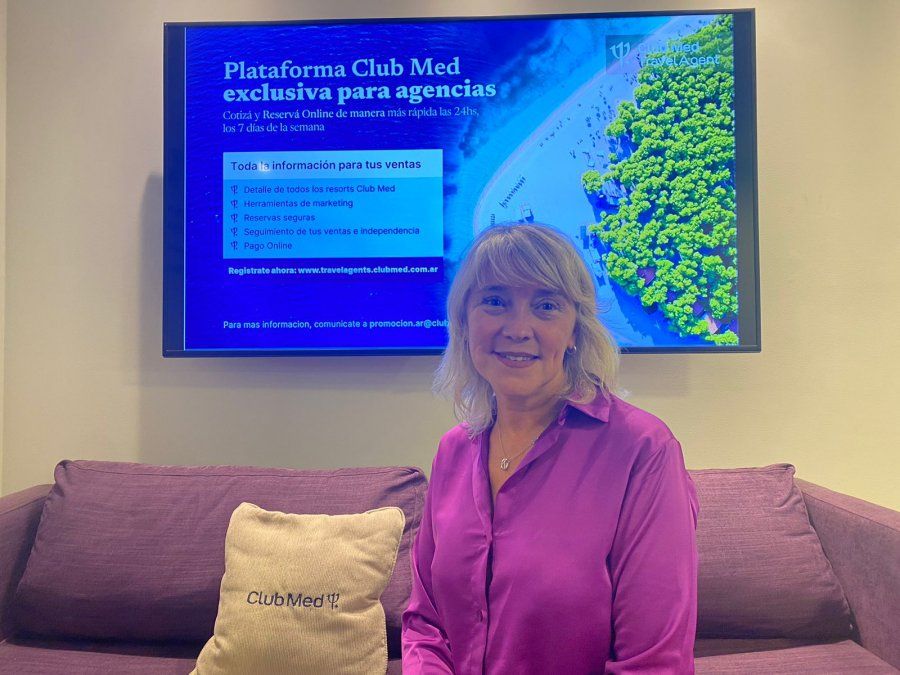 Eleonora Zeballos, gerenta comercial de Club Med en Argentina.