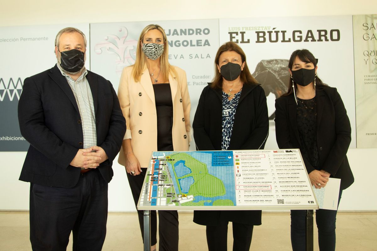 La Ciudad de Buenos Aires promueve acciones para fomentar la calidad de un destino inteligente y cada día más inclusivo. Presentó el nuevo plano háptico de Puerto Madero.