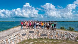 Parte de los agentes de viajes que participaron del Megafam de Blue Diamond Resorts.