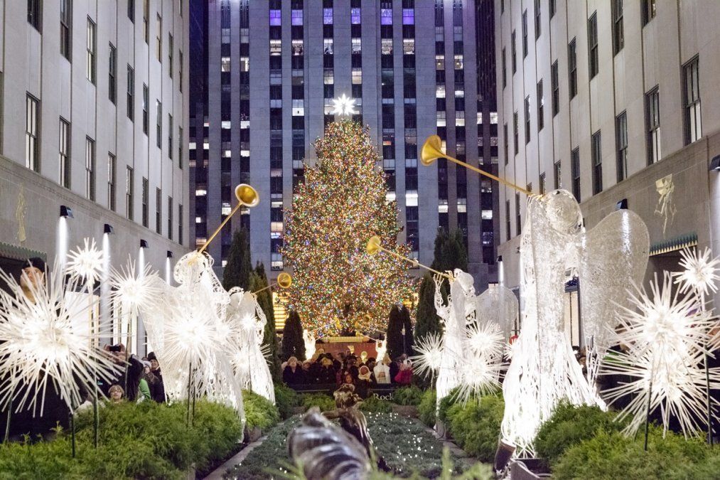 El &aacute;rbol de Navidad en el Rockefeller Center.