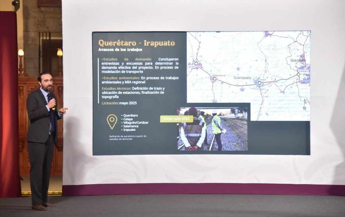 Andrés Lajous presentó los avances del tren de pasajeros Ciudad de Méxcio-Pachuca.