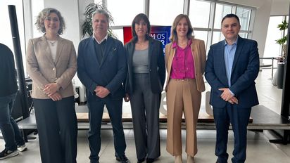 Loreto Díaz, Sky Costanera; Jaime Guazzini y Mónica Zalaquett, Fedetur; Patricia Merino y Nicolás Costa, Mastercard.