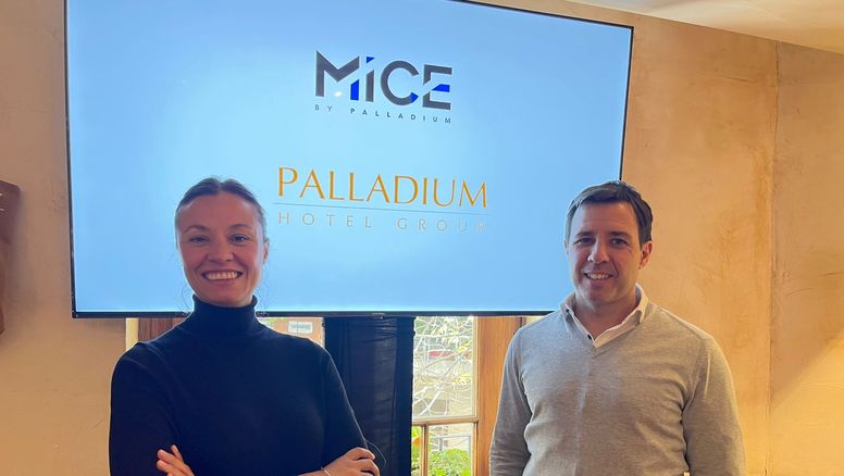 Viazzo y Pedrozo destacaron que Palladium Hotel Group fortalece el turismo MICE en Brasil y el Caribe.