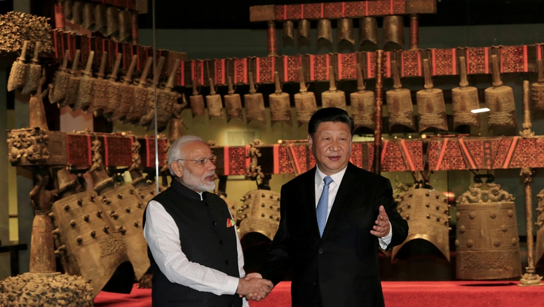 El presidente indio Modi y el presidente de China, Xi Jinping.
