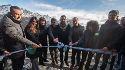 Ushuaia estrenó la renovación del Mirador del Valle Carbajal