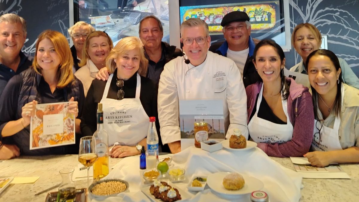 En el crucero se vivió una muestra de cocina a cargo de Culinary Arts Kitchen.