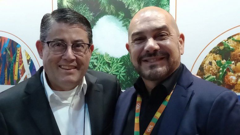 Luiz Teixeira, jefe de Red Internacional de Gol Linhas Aereas; y Marcelo Costa, gerente de Gol Linhas Aereas para Argentina, Paraguay y Uruguay.