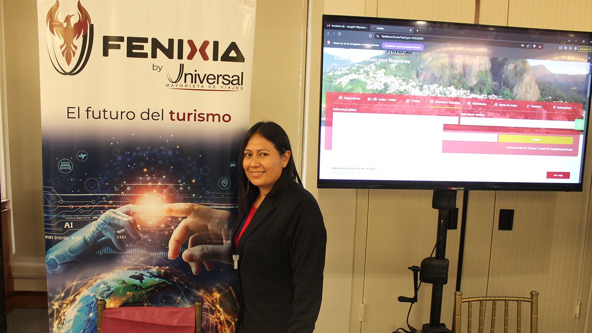 Sonia Tanguila, ejecutiva de Operaciones de la plataforma de viajes Fenixia, adscrita a Universal Mayorista de Viajes.