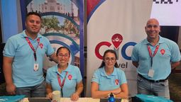 CIC Perú Travel: Brayam González, Ornella Lambruschini, Laura Hourdebaigt y Fernando Seminario.