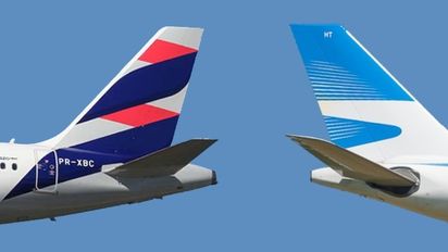 Grupo Latam y Aerolíneas Argentinas publican vuelos de código compartido.