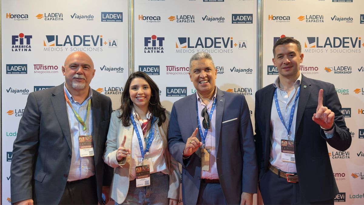 Gonzalo Yrurtia, director Ladevi; Lais Aoki, CEO Intermac Assistance; Eduardo Aoki, CEO Global Intermac Assistance; Agustin Barroso, director comercial Intermac Assistance.