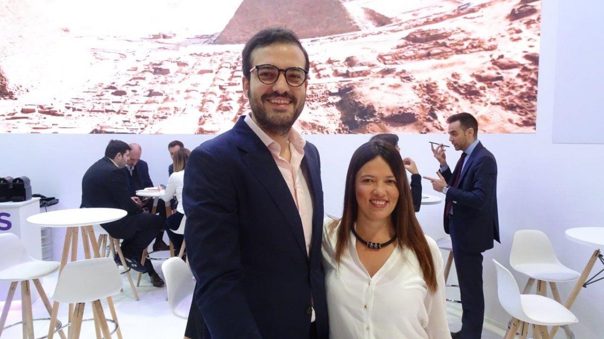 Alberto Ramos y Paola Bunch, responsable comercial Países Andinos de Wamos.