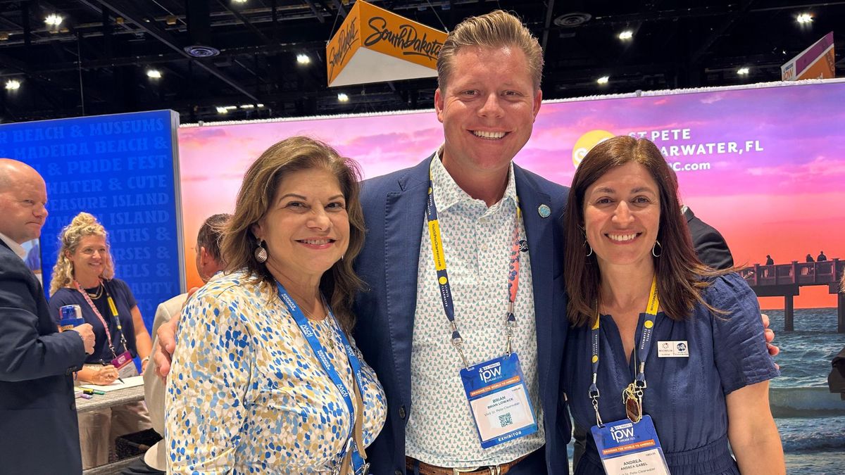 Ana Fernández de Davidson Hospitality Group, Brian Lowack y Andrea Gabel de VisitSPC.