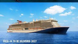 Con el incorporado en 2027, Carnival Cruise Line pasará a disponer cuatro navíos de la Clase Excel.