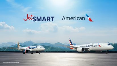 JetSMART y American Airlines habilitan canje de millas AAdvantage para vuelos por Sudamérica