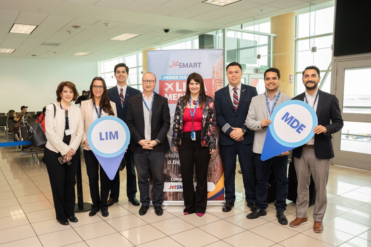 JetSmart estrenó vuelos Lima-Medellín.