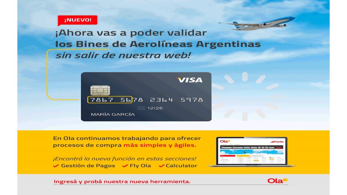 Nueva herramienta de Ola para los agentes de viajes.