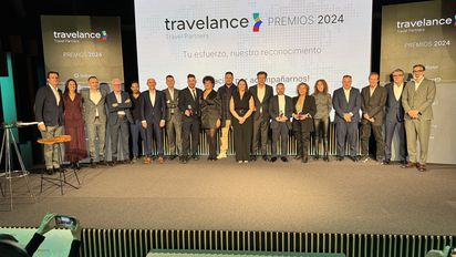 Directivos de los turoperadores y empresas adheridas a Travelance, en la gala de entrega de los premios Travelance 2024.