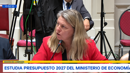 Subsecretaria de Turismo, María Paz Lagos, durante su presentación en la Primera Subcomisión Especial Mixta de Presupuestos.