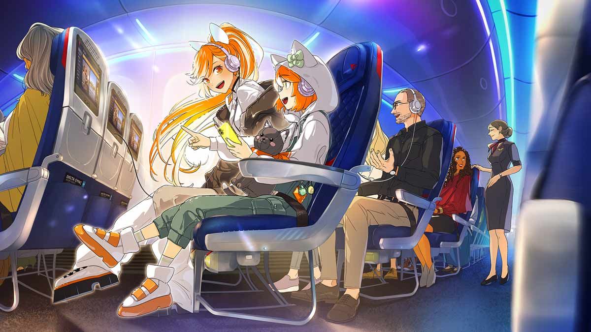 Delta Air Lines y Crunchyroll: la alianza que lleva el universo del animé a bordo de los vuelos