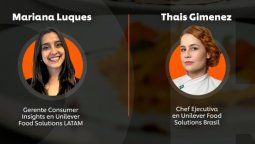 Mariana Luques y Thais Gimenez disertaron en el webminar de Unilever Food Solutions.