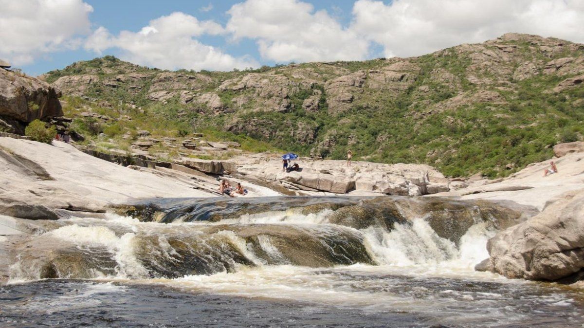 El balneario La Toma es uno de los más populares de Mina Clavero.