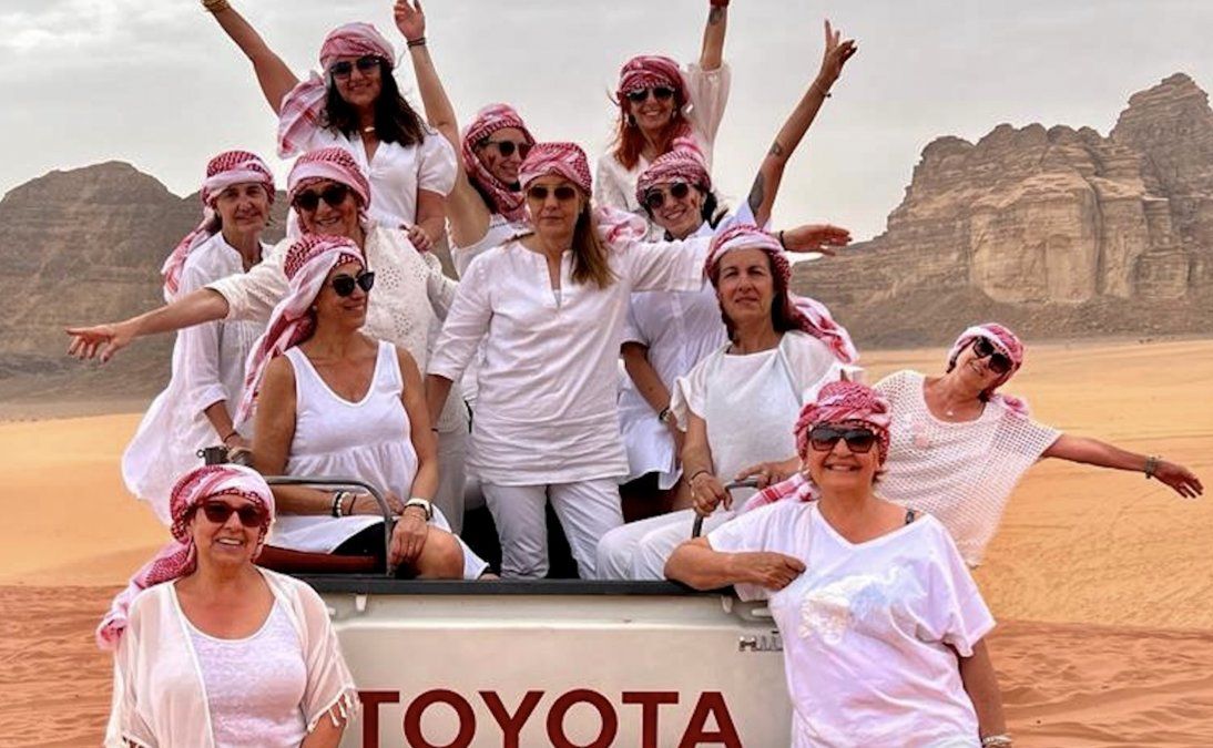 Algunas de las viajeras de Viajar con tacones