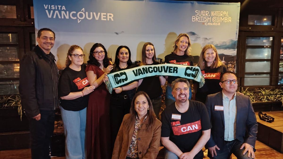 Representantes de Destination Vancouver, Discover British Columbia y Destination Canada durante el evento convocado por Ad Nova.&nbsp;