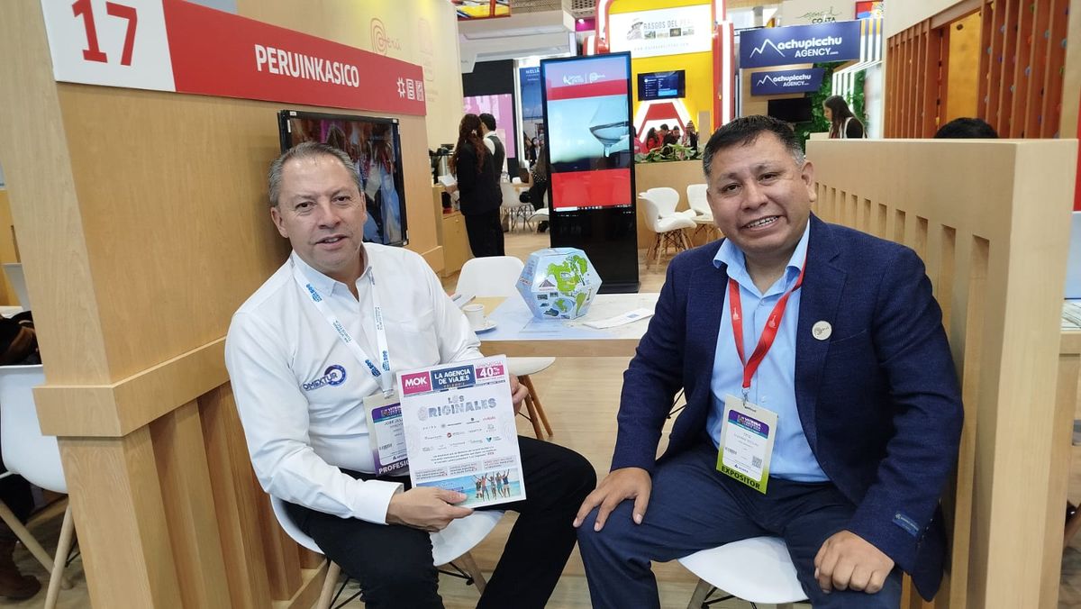 Julián Arroyo, director general de Omextur y Tito Ilizarbe, CEO de Perú Inkásico.