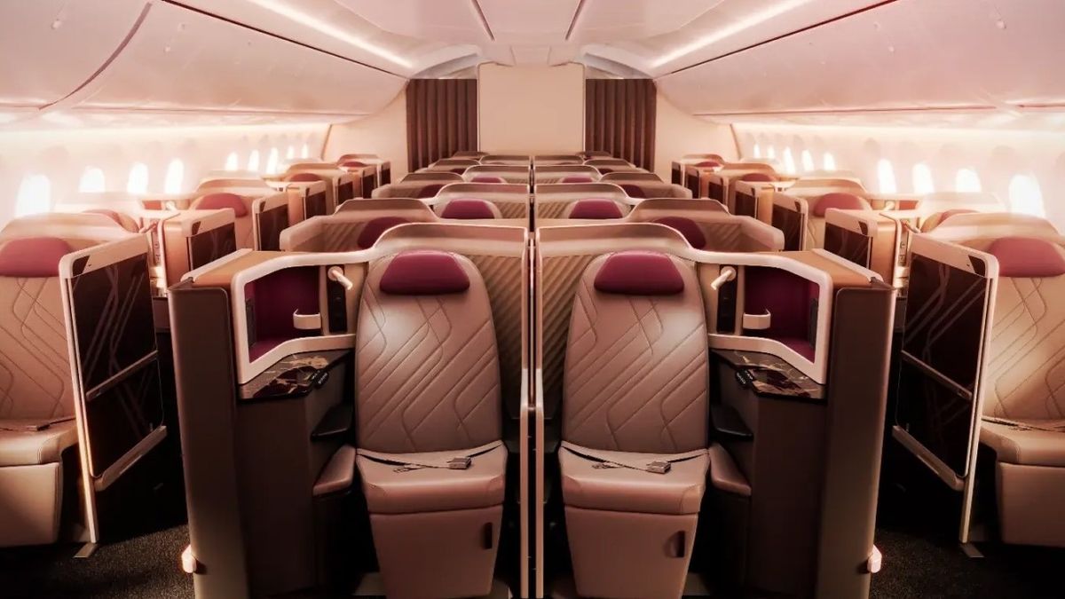 Ola: alto confort en la cabina Premium Business de LATAM Airlines.