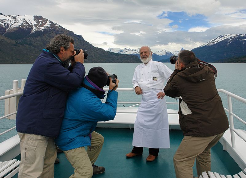 Recorriendo El Calafate, mientras estuvo a cargo de la gastronomía del establecimiento Los Sauces.