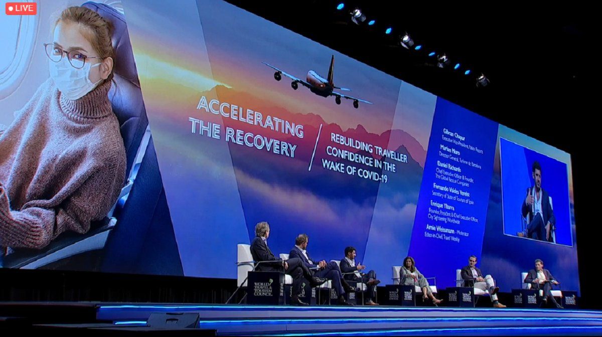 El directivo de Palace Resorts participó en la Cumbre Mundial de WTTC. 